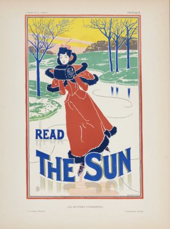 Литография Rhead - Read the Sun,1897