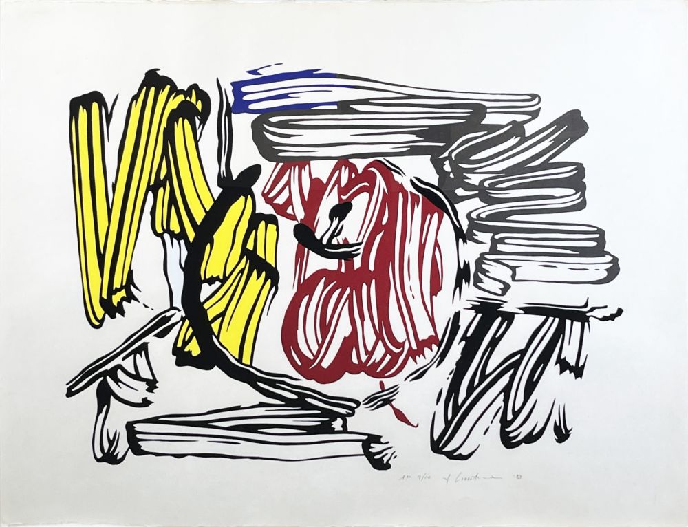 Гравюра На Дереве Lichtenstein - Red and Yellow Apple