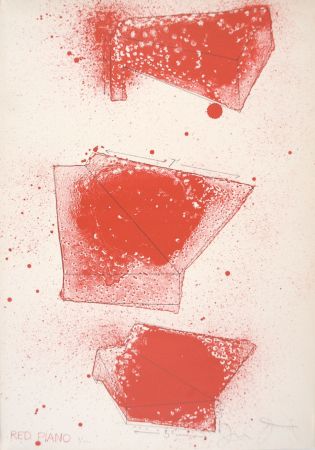 Литография Dine - Red Piano