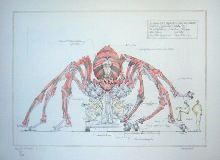 Литография Delarozière - Red spider - la machine - Liverpool