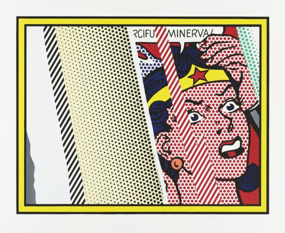 Литография Lichtenstein - Reflections on Minerva from Reflections Series