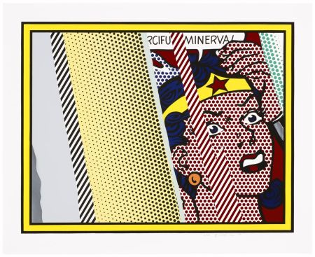 Литография Lichtenstein - Reflections on Minerva from Reflections Series