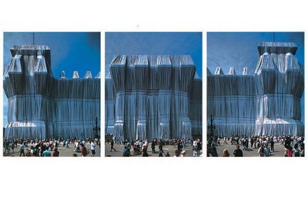 Фотографии Christo - Reichstag Westfassade Triptychon