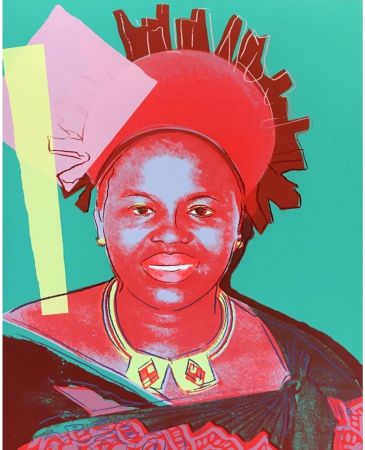 Сериграфия Warhol - Reigning Queens: Queen Ntombi Twala of Swaziland