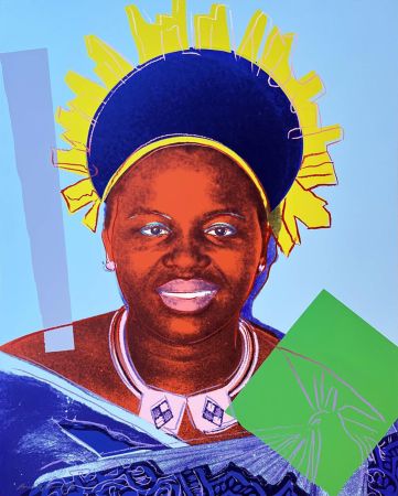 Сериграфия Warhol - Reigning Queens: Queen Ntombi Twala of Swaziland, II.347