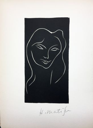 Иллюстрированная Книга Matisse - René Char : LE POÈME PULVÉRISÉ. Linogravure originale signée (1947).