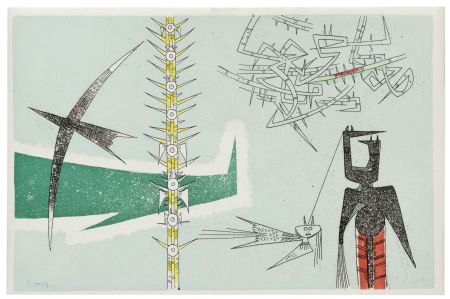 Иллюстрированная Книга Lam - René Char. LE REMPART DE BRINDILLES. 5 gravures de Wifredo Lam (Broder Editeur 1953).