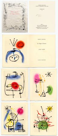 Иллюстрированная Книга Miró - René Crevel. LA BAGUE D'AURORE. 6 eaux-fortes originales de Miró (1957).