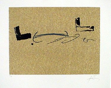 Литография Tàpies - REPERTORIO DE JUNIO