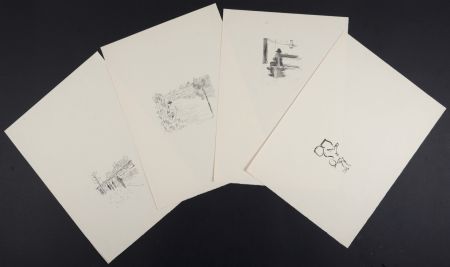 Литография Marquet - Rhapsodie Parisienne, 1950 - Suite of 19 lithographs