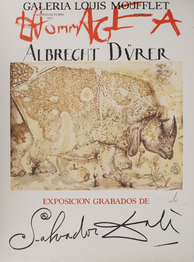 Иллюстрированная Книга Dali - Rhinocéros : Hommage à Albrecht Dürer