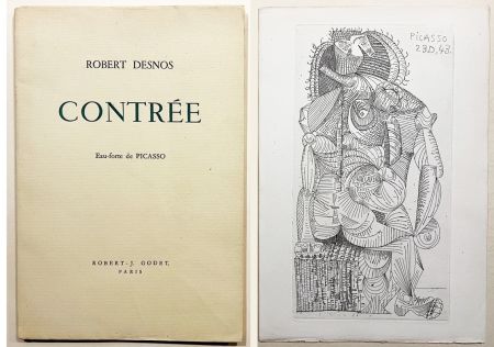Иллюстрированная Книга Picasso - Robert Desnos. CONTRÉE. 