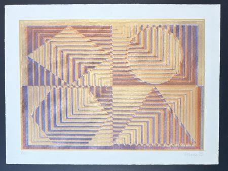 Сериграфия Polesello - Rogelio Polesello (1939-2014) - Agata - Screen printing on BFK Rives paper - 1975