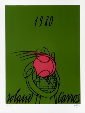 Литография Adami - Roland Garros Vert