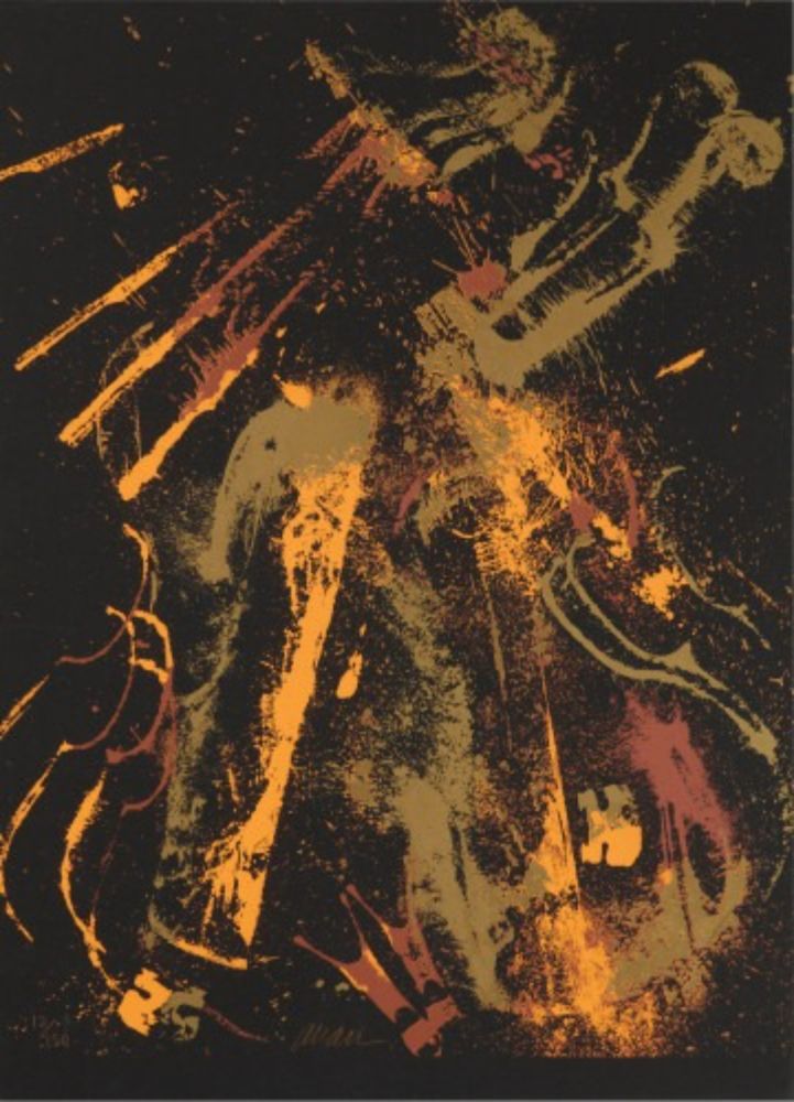 Сериграфия Arman - Romanticism in Gold