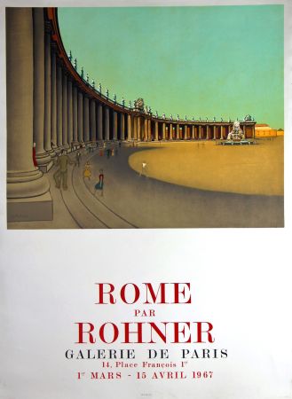 Литография Rohner - Rome  Galerie de Paris