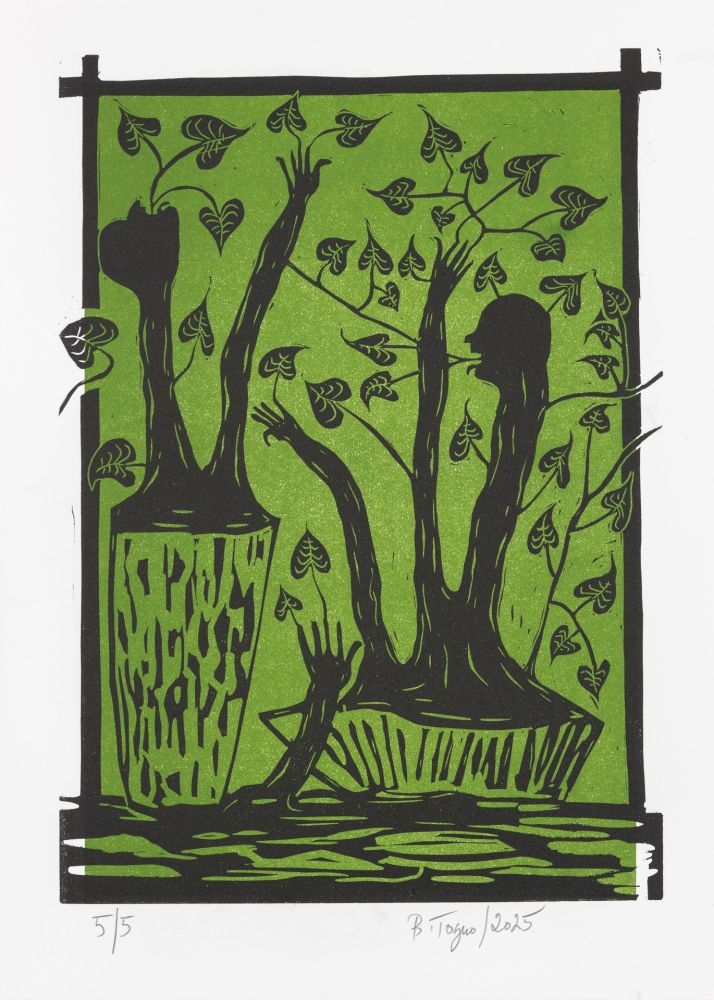 Линогравюра Toguo - Roots 1