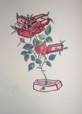 Литография Dali - Roses of Memory (surrealistic flowers)