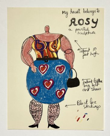 Литография De Saint Phalle - Rosy. 1966