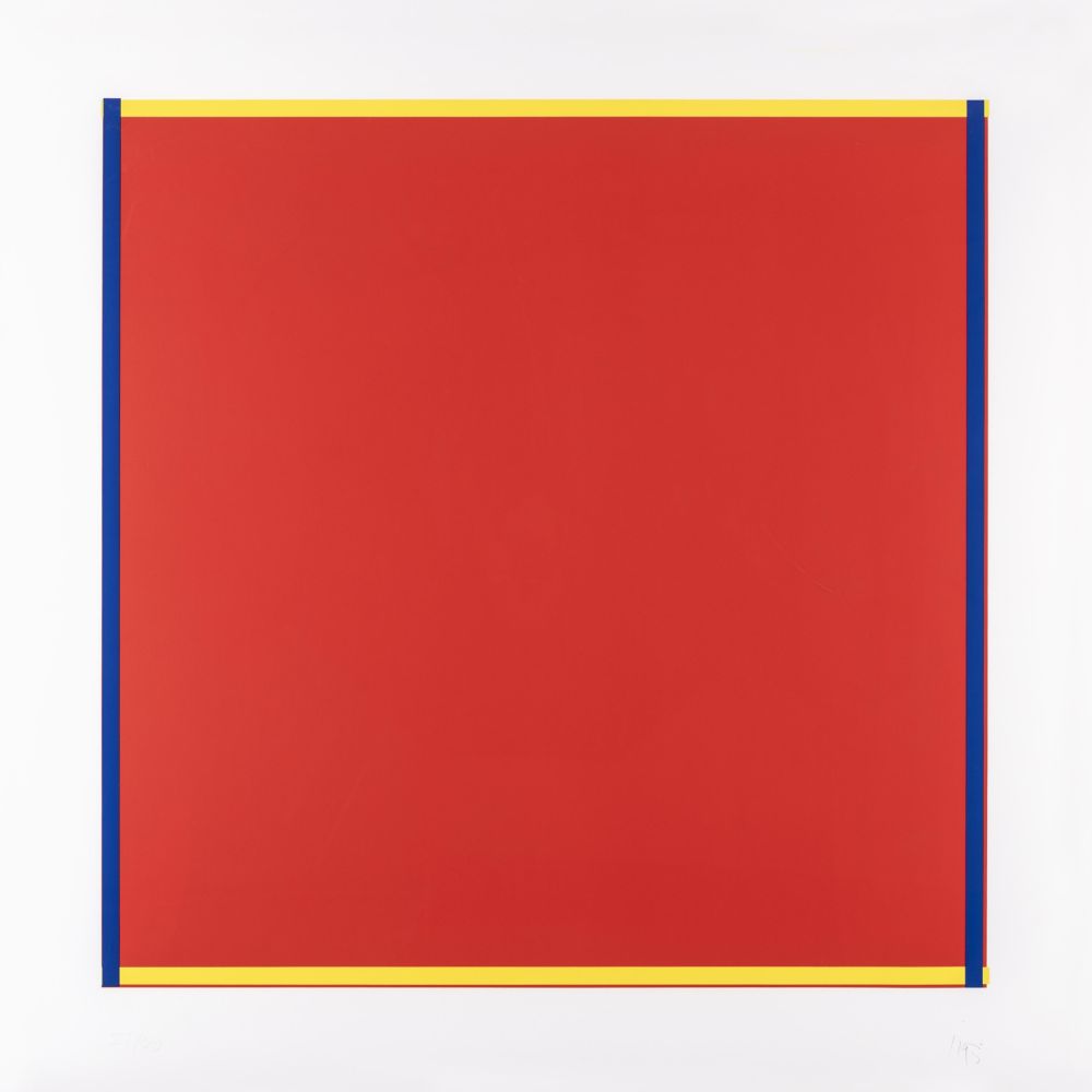 Сериграфия Knoebel - Rot, Gelb, Weiss, Blau 04