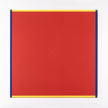 Сериграфия Knoebel - Rot, Gelb, Weiss, Blau 04