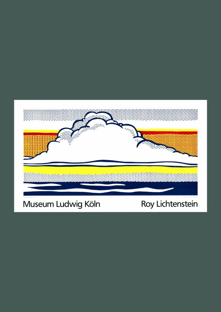 Сериграфия Lichtenstein - Roy Lichtenstein: 'Cloud and Sea' 1989 Offset-serigraph