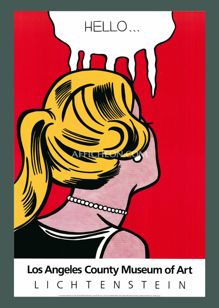 Литография Lichtenstein - Roy Lichtenstein: 'Cold Shoulder' 1987 Offset-lithograph