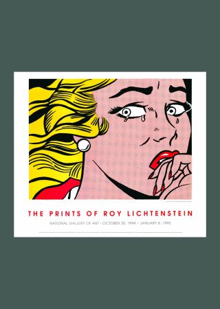 Литография Lichtenstein - Roy Lichtenstein: 'Crying Girl' 1994 Offset-lithograph