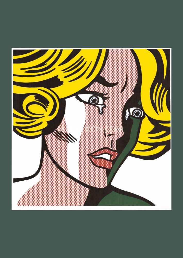 Литография Lichtenstein - Roy Lichtenstein: 'Frightened Girl' 1984 Offset-lithograph