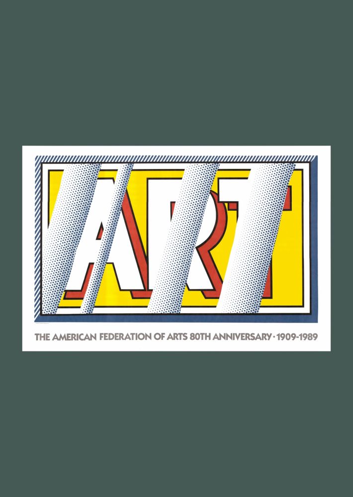 Литография Lichtenstein - Roy Lichtenstein: 'Reflections: Art' 1989 Offset-lithograph