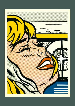 Литография Lichtenstein - Roy Lichtenstein: 'Shipboard Girl' 1982 Offset-lithograph