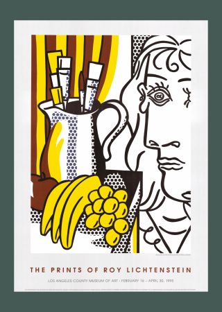Литография Lichtenstein - Roy Lichtenstein: 'Still Life with Picasso' 1995 Offset-lithograph