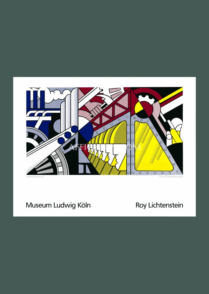 Сериграфия Lichtenstein - Roy Lichtenstein: 'Study for Preparedness' 1989 Offset-serigraph