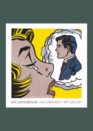 Литография Lichtenstein - Roy Lichtenstein: 'Thinking of Him' 1991 Offset-lithograph