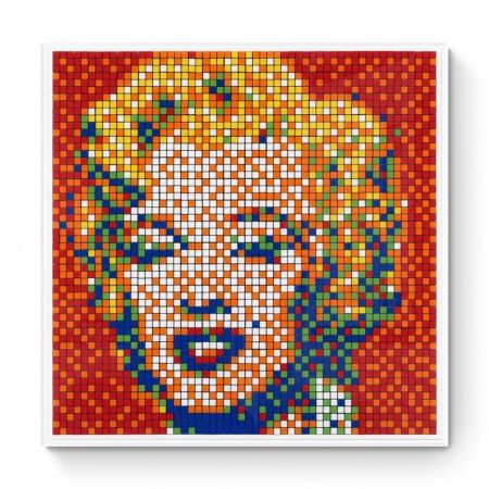 Цифровой Эстамп Invader - Rubik Shot Red Marilyn