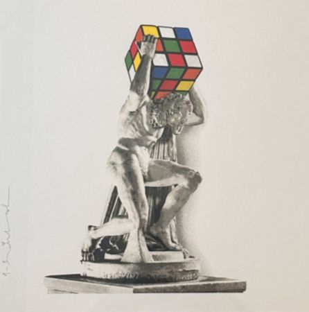 Сериграфия Mr Brainwash - Rubik's Atlas