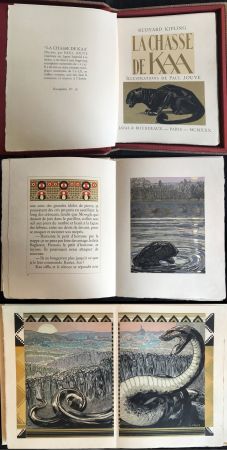 Иллюстрированная Книга Jouve - Rudyard Kipling : LA CHASSE DE KAA. Illustrations de Paul Jouve (1930)