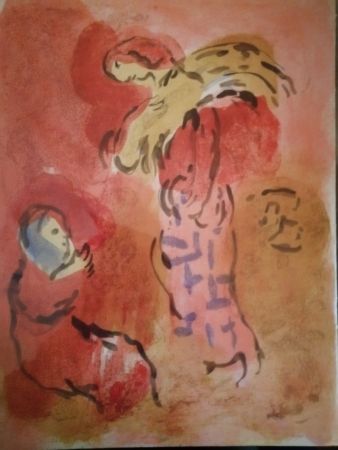 Литография Chagall - Ruth glaneuse