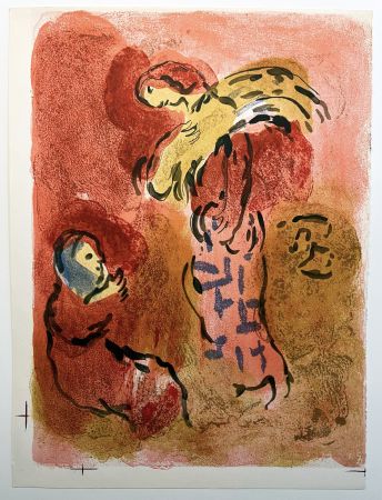 Литография Chagall - RUTH GLANEUSE. Lithographie originale pour 