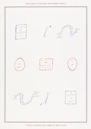 Сериграфия Broodthaers - Rébus