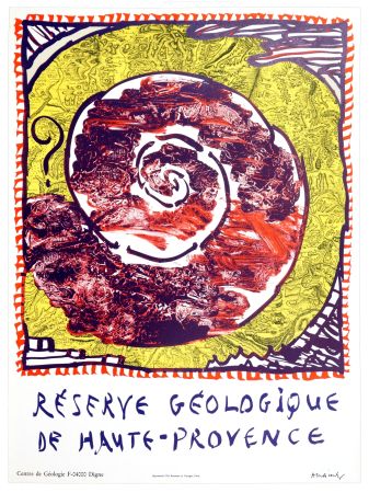 Литография Alechinsky - Réserve géologique de la Haute-Provence