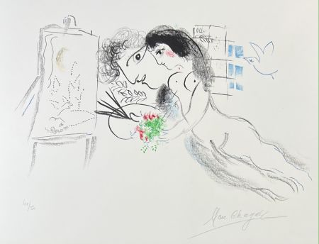Литография Chagall - Rêve familier