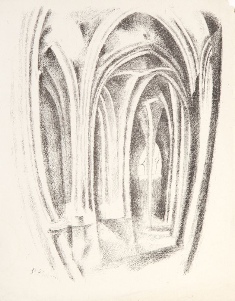 Литография Delaunay - Saint-Severin