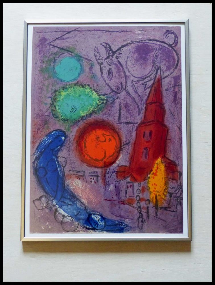 Литография Chagall - SAINT GERMAIN DES PRES