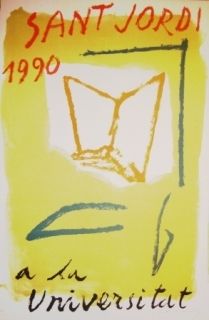Литография Ràfols Casamada - Saint Jordi 1990 