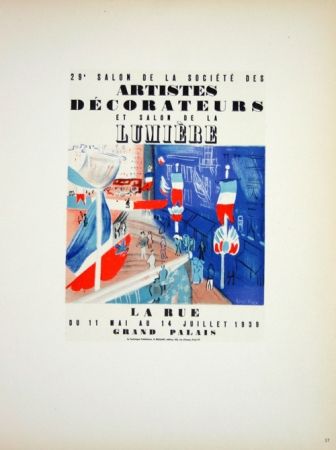 Литография Dufy - Salon des Artistes Decorateurs 1939