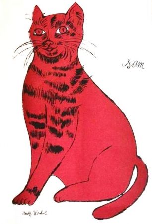 Литография Warhol - Sam - Dark Pink