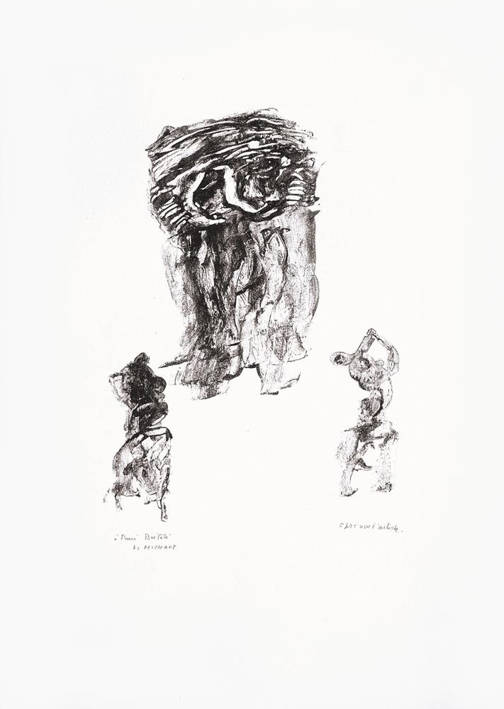 Литография Michaux - Sans titre