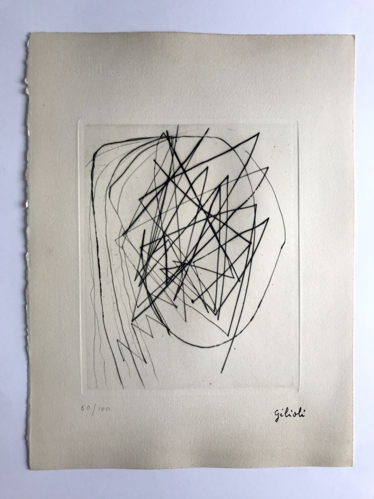 Гравюра Gilioli - Sans titre (d'après un dessin de 46)