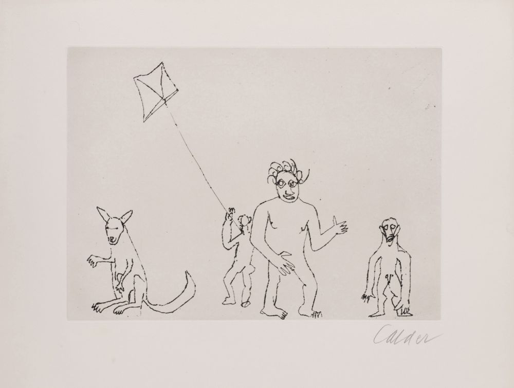 Гравюра Calder - Santa Claus VII